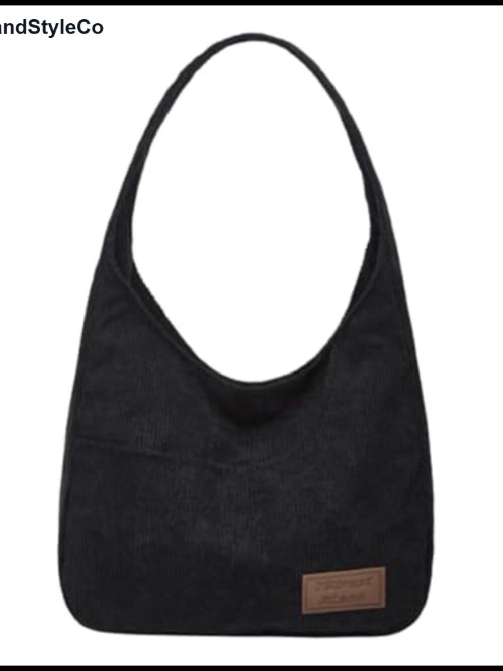 Corduroy Crescent Hobo Bag Women Shoulder Tote Handbag Winter Fall